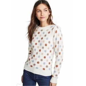 La Vie Rebecca Taylor Jacquard Dot Sweater